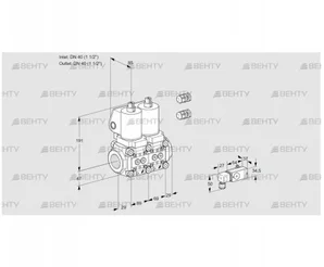 VCS2E40R/40R05NNWSL3/PPPP/3--3 (88107721) Сдвоенный газовый клапан Kromschroder