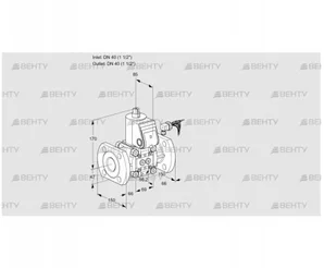 VAS240F/NW (88005883) Газовый клапан Kromschroder