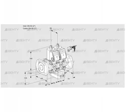 VCV3E50F/50F05NVKWR/PPPP/PPPP (88100364) Клапан с регулятором соотношения Kromschroder