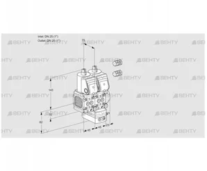 VCD1E25R/25R05FND-100WR3/PPPP/PPPP (88101265) Регулятор давления Kromschroder