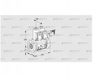 VCS665F05NNQRE/PPPP/PPPP (88203487) Сдвоенный газовый клапан Kromschroder