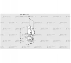 VAS240/-R/NW (88002993) Газовый клапан Kromschroder