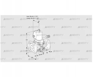 VAS240F/NKGL (88011015) Газовый клапан Kromschroder