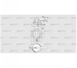 DKR 250Z03H100D (72702140) Дроссельная заслонка Kromschroder