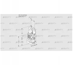 VAV1-/25R/NWAK (88011355) Газовый клапан с регулятором соотношения Kromschroder