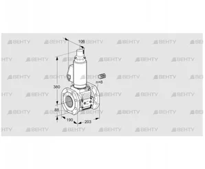 VAS780F05LWGL3E/PP/PP (88207222) Газовый клапан Kromschroder