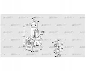 VAS780F05LW3B/3-/4- (88207187) Газовый клапан Kromschroder