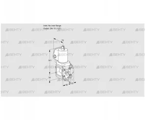 VAN1T-/15N/NWGL (88026670) Сбросной газовый клапан Kromschroder