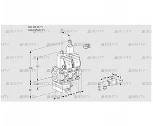 VCD1E25R/25R05D-25LWR/2-PP/PPPP (88100206) Регулятор давления Kromschroder