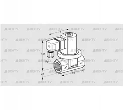 VGP 25R01W6 (85296300) Запорный газовый клапан Kromschroder