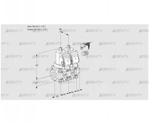 VCS2E40R/40R05NNKGR8/PPPP/PPPP (88102939) Сдвоенный газовый клапан Kromschroder