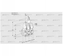 VCS1E25R/25R05NLWGR3/PPPP/PPPP (88105229) Сдвоенный газовый клапан Kromschroder