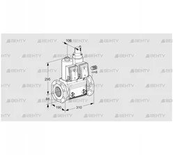 VCS780F05NLWR3B/MMMM/MMMM (88207610) Сдвоенный газовый клапан Kromschroder