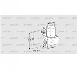 VG 10R01T6 (85233010) Запорный газовый клапан Kromschroder