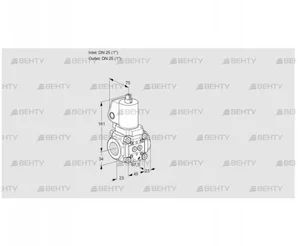 VAN1T25N/NQGL (88016916) Сбросной газовый клапан Kromschroder