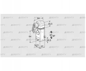 DG 40VCT1-6WG /B (75454588) Датчик-реле давления газа Kromschroder