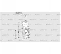 VAG1T15N/NQGLBA (88033533) Газовый клапан с регулятором соотношения Kromschroder