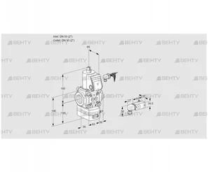 VAD350R/NQ-100A (88032596) Газовый клапан с регулятором давления Kromschroder