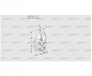 VAN2T40N/NKSR (88015692) Сбросной газовый клапан Kromschroder