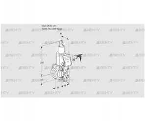 VAS250/-R/LW (88015951) Газовый клапан Kromschroder