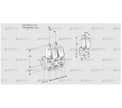 VCS2E40R/40R05NNWR/PPMM/PPBS (88102734) Сдвоенный газовый клапан Kromschroder