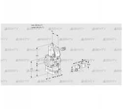 VAD125R/NW-25A (88016675) Газовый клапан с регулятором давления Kromschroder