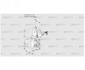 VAS240/-F/NWSR (88010512) Газовый клапан Kromschroder