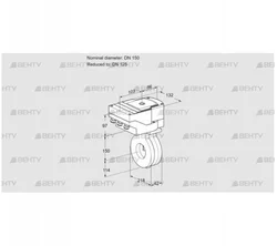 IBG150/125Z05/40A2AR10 (88303652) Дроссельная заслонка Kromschroder