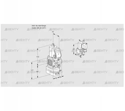 VAD1-/20R/NW-100A (88010690) Газовый клапан с регулятором давления Kromschroder