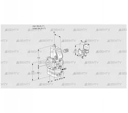 VAG125R/NWAE (88000660) Газовый клапан с регулятором соотношения Kromschroder