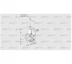 VAS225R/NW (88006288) Газовый клапан Kromschroder