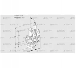 VCD2E40R/40R05D-25LQR/PPPP/PPPP (88100386) Регулятор давления Kromschroder