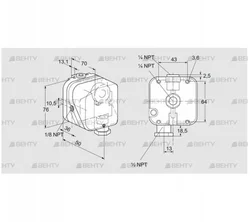 DG 150T-22N (84447832) Датчик-реле давления газа Kromschroder