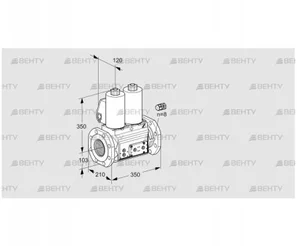 VCS8100F05NNKL3E/PPPP/PPPP (88207857) Сдвоенный газовый клапан Kromschroder