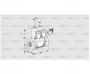 VCS665F05NNWRB/PPPP/PPPP (88203253) Сдвоенный газовый клапан Kromschroder