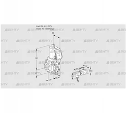 VAS2T40/-N/NQSR (88011135) Газовый клапан Kromschroder