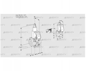 VAS2E40R/40R05LWR/PP/BS (88105837) Газовый клапан Kromschroder