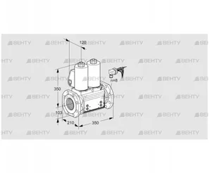 VCS8100F05NNWLB/PPPP/PPPP (88207327) Сдвоенный газовый клапан Kromschroder