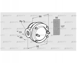 GFK 20R10-6 (81936190) Газовый фильтр Kromschroder