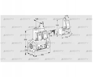 VCS8100F05NLWRE/PPPP/PPZ- (88206557) Сдвоенный газовый клапан Kromschroder