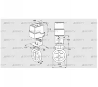 IDR250Z03A350AU/50-30W20E (88303792) Дроссельная заслонка Kromschroder