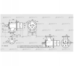 ZIO 200RB-250/235-(20D)D (84099658) Газовая горелка Kromschroder