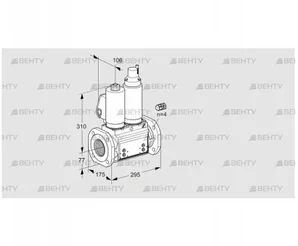 VCS665F05NLWSL3B/PPPP/PPPP (88203184) Сдвоенный газовый клапан Kromschroder