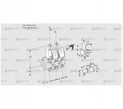 VCS1E20R/20R05NNWR/PP-1/PPBY (88101109) Сдвоенный газовый клапан Kromschroder