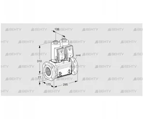 VCS6T65A05NNQSRB/MMPP/PPPP (88207251) Сдвоенный газовый клапан Kromschroder