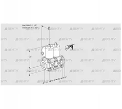 VCS2E40R/40R05NNWL/PPPP/MMMM (88104539) Сдвоенный газовый клапан Kromschroder