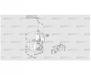 VAS240/-F/NK (88031222) Газовый клапан Kromschroder