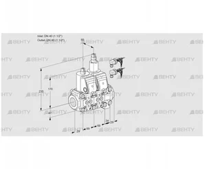 VCS2E40R/40R05NLO24WR6/PPPP/PPPP (88107093) Сдвоенный газовый клапан Kromschroder